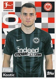 Sticker Filip Kostic - German Football Bundesliga 2018-2019 - Topps