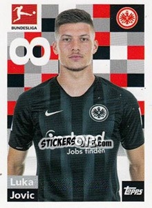 Sticker Luka Jovic - German Football Bundesliga 2018-2019 - Topps
