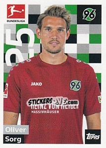 Sticker Oliver Sorg - German Football Bundesliga 2018-2019 - Topps