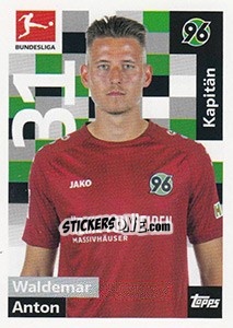 Sticker Waldemar Anton - German Football Bundesliga 2018-2019 - Topps