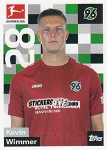 Sticker Kevin Wimmer - German Football Bundesliga 2018-2019 - Topps