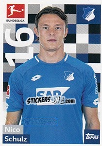 Sticker Nico Schulz - German Football Bundesliga 2018-2019 - Topps