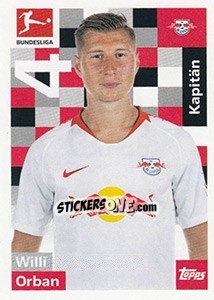 Sticker Willi Orban - German Football Bundesliga 2018-2019 - Topps