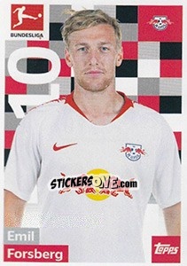 Sticker Emil Forsberg - German Football Bundesliga 2018-2019 - Topps