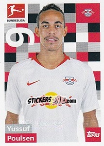 Figurina Yussuf Poulsen - German Football Bundesliga 2018-2019 - Topps