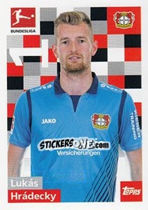 Sticker Lukás Hrádecky - German Football Bundesliga 2018-2019 - Topps