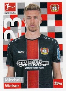 Figurina Mitchell Weiser - German Football Bundesliga 2018-2019 - Topps