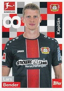 Sticker Lars Bender - German Football Bundesliga 2018-2019 - Topps