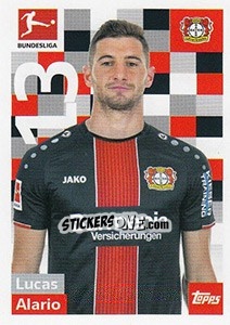 Sticker Lucas Alario - German Football Bundesliga 2018-2019 - Topps