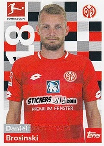 Cromo Daniel Brosinski - German Football Bundesliga 2018-2019 - Topps