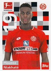 Cromo Moussa Niakhaté - German Football Bundesliga 2018-2019 - Topps
