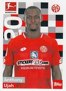 Sticker Anthony Ujah - German Football Bundesliga 2018-2019 - Topps