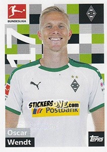 Cromo Oscar Wendt - German Football Bundesliga 2018-2019 - Topps