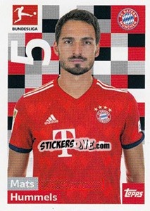 Figurina Mats Hummels - German Football Bundesliga 2018-2019 - Topps