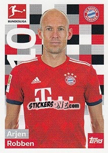 Sticker Arjen Robben - German Football Bundesliga 2018-2019 - Topps