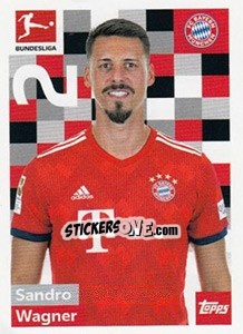 Sticker Sandro Wagner - German Football Bundesliga 2018-2019 - Topps