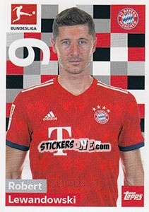 Sticker Robert Lewandowski - German Football Bundesliga 2018-2019 - Topps