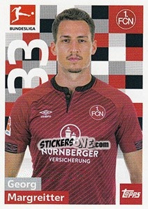 Sticker Georg Margreitter - German Football Bundesliga 2018-2019 - Topps