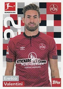 Sticker Enrico Valentini - German Football Bundesliga 2018-2019 - Topps