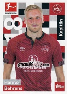 Sticker Hanno Behrens - German Football Bundesliga 2018-2019 - Topps