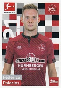 Cromo Federico Palacios - German Football Bundesliga 2018-2019 - Topps