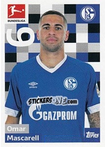 Sticker Omar Mascarell - German Football Bundesliga 2018-2019 - Topps