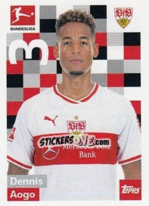 Sticker Dennis Aogo - German Football Bundesliga 2018-2019 - Topps