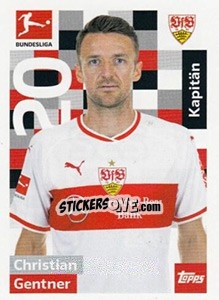 Sticker Christian Gentner - German Football Bundesliga 2018-2019 - Topps