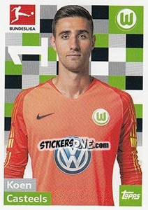 Sticker Koen Casteels - German Football Bundesliga 2018-2019 - Topps