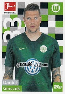 Sticker Daniel Ginczek - German Football Bundesliga 2018-2019 - Topps