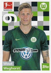 Sticker Wout Weghorst - German Football Bundesliga 2018-2019 - Topps