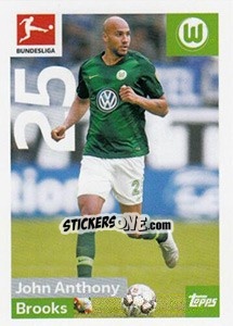 Sticker John Anthony Brooks - German Football Bundesliga 2018-2019 - Topps