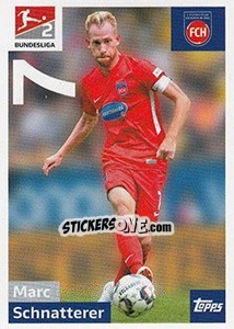 Sticker Marc Schnatterer - German Football Bundesliga 2018-2019 - Topps