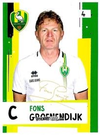 Figurina Alfons Groenendijk - Eredivisie 2018-2019 n. 4 - Ah