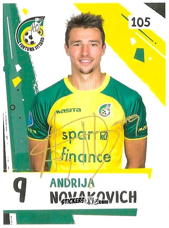 Figurina Andrija Novakovich - Eredivisie 2018-2019 n. 105 - Ah