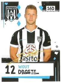 Sticker Wout Droste - Eredivisie 2018-2019 n. 160 - Ah