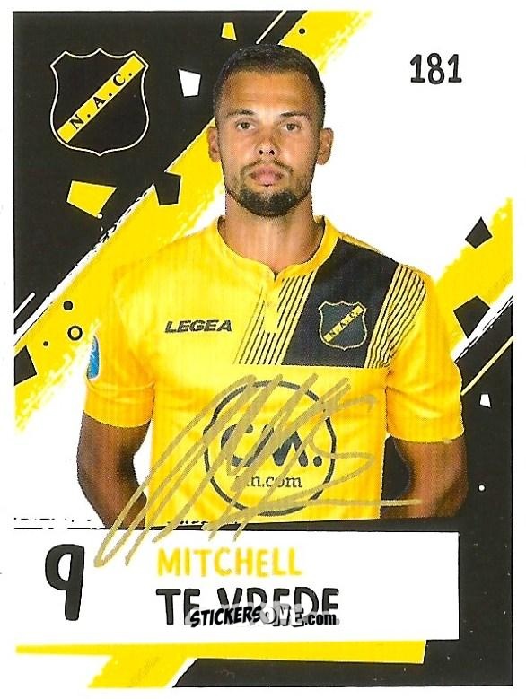 Figurina Mitchell Te Vrede - Eredivisie 2018-2019 n. 181 - Ah