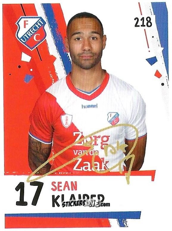 Figurina Sean Klaiber - Eredivisie 2018-2019 n. 218 - Ah