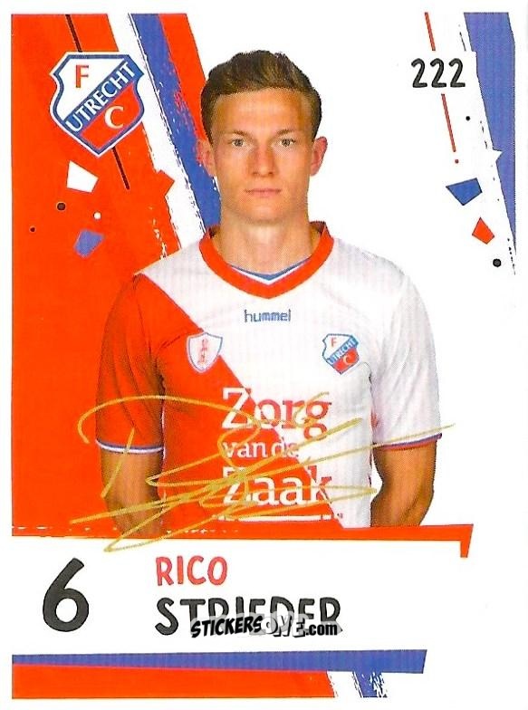 Figurina Rico Strieder - Eredivisie 2018-2019 n. 222 - Ah