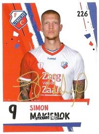 Figurina Simon Makienok - Eredivisie 2018-2019 n. 226 - Ah