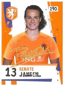 Sticker Renate Jansen - Eredivisie 2018-2019 n. 290 - Ah