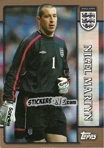 Sticker Nigel Martyn - England 2002 n. 2 - Topps