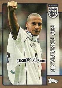 Sticker Rio Ferdinand - England 2002 - Topps