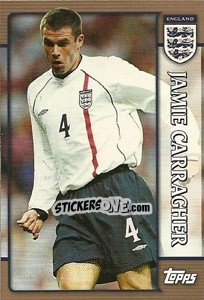 Sticker Jamie Carragher - England 2002 n. 6 - Topps