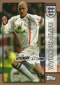 Sticker David Beckham - England 2002 n. 8 - Topps