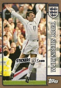 Sticker Teddy Sheringham - England 2002 - Topps