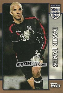 Sticker David James - England 2002 - Topps