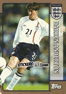 Sticker Darren Anderton - England 2002 n. 19 - Topps