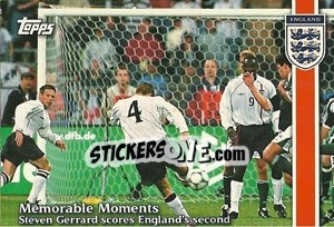 Cromo Germany v. England - England 2002 - Topps