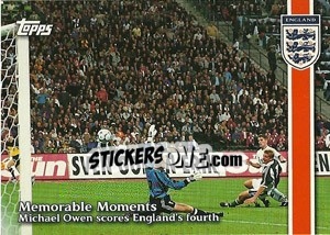 Sticker Germany v. England - England 2002 n. 35 - Topps